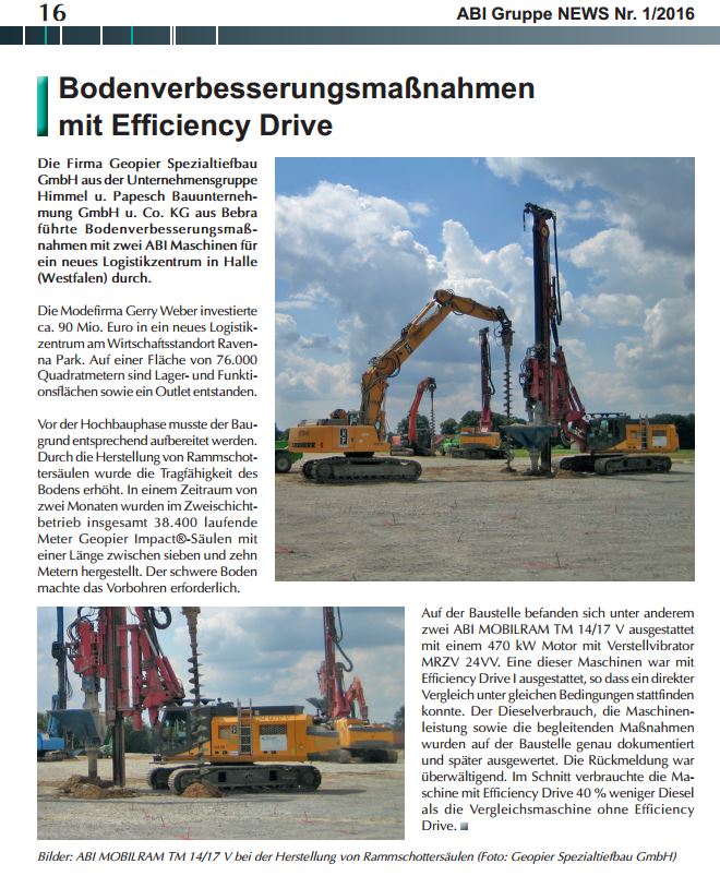 ABI Gruppe NEWS Artikel über Gerry Weber Logistikzentrum in Halle (Westfalen)